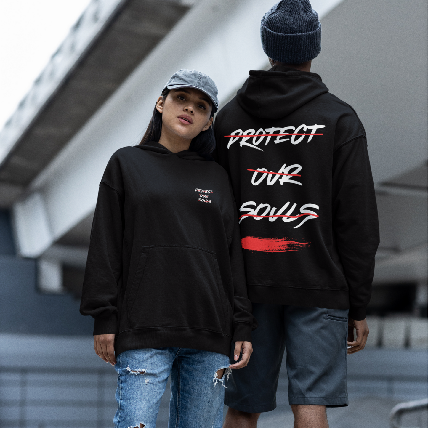 PROTECT OUR SOULS GRAPHIC HOODIE